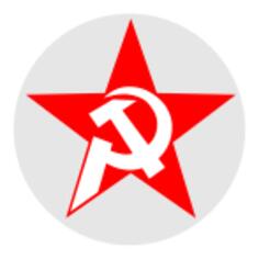 Hammer and Sickle in Star and Circle