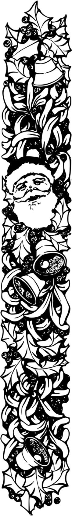 Decorative Christmas divider vector clip art
