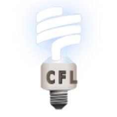 Compact fluorescent lamp vector illustration