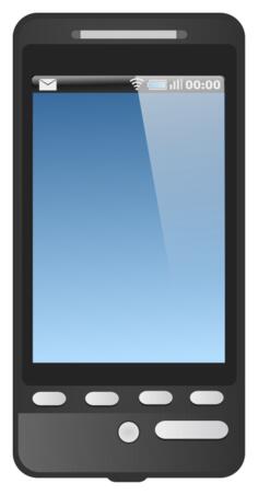 Android smartphone vector image