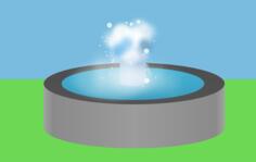 Water fountain vector image
