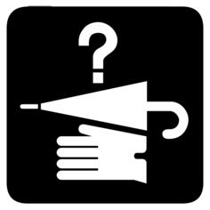 Vector image of lost and found map icon