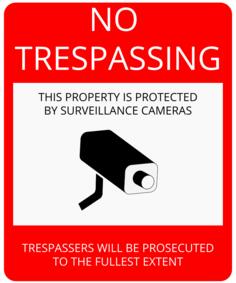 No trespassing sign vector illustration