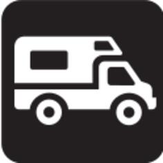 Pictogram for RV camp ground vector image