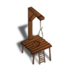 Gallows RPG map symbol vector image