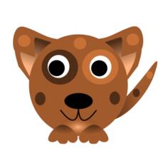 Vector image of dog