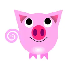 Vector illustration of pig