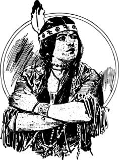 Native American Woman Vector Image