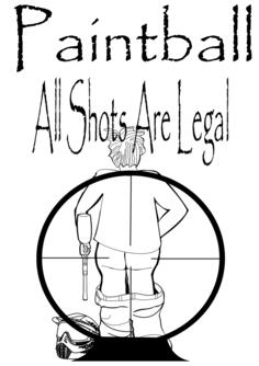 Paintball funny sign vector graphics