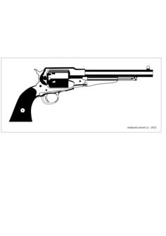 Revolver Remington 1858 vector drawing