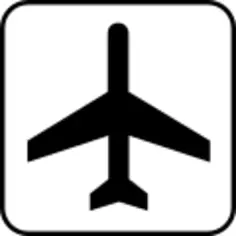 US National Park Maps pictogram for airfield vector image