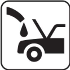 US National Park Maps pictogram for a gasoline station vector image