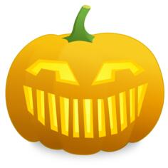 Vector illustration of jack-o-lantern scary
