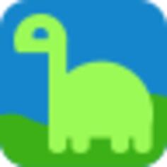 Green dino avatar icon vector illustration