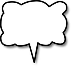 Speech cloud center vector image