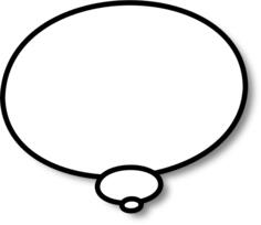Thought callout bubble center vector image
