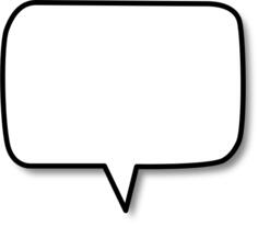 Callout with rounded corners center vector image