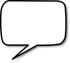 Callout with rounded corners left vector image