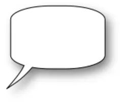 Blank speech bubble vector image
