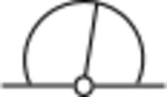 Spherical buoy vector clip art