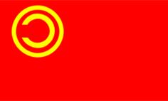 Copyleft flag vector