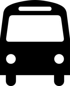Bus station sign vector illustration