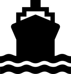 Boat dock sign vector drawing