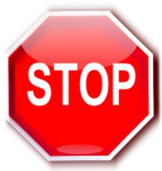 Red STOP sign graphics vector image