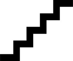 Stairs sign vector image