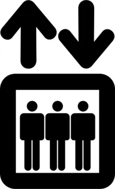 Lift sign vector image