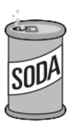Opened can of soda drink vector image