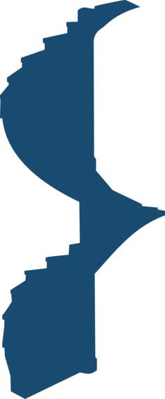 Circular stairs vector image