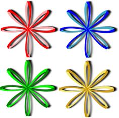 Selection of bows vector image