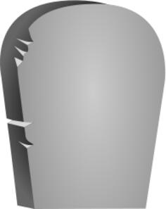 Halloween headstone vector image