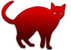 Cat outline vector image