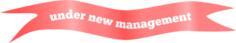 Under new management sign vector image