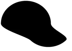 Hat silhouette vector image