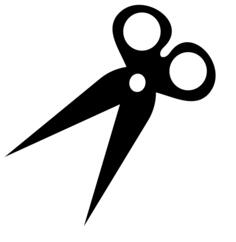 Scissors silhouette vector image