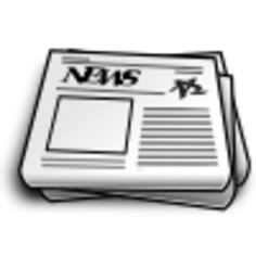 Vector illustration of newspaper icon