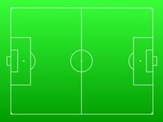 Football pitch vector image