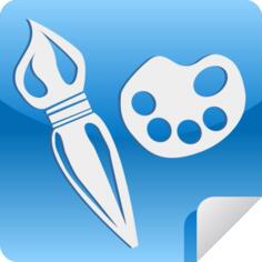 Paint application icon vector image