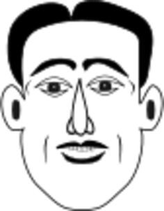 Caricature man vector illustration