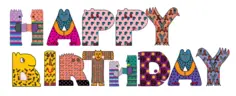 Happy Birthday text vector image