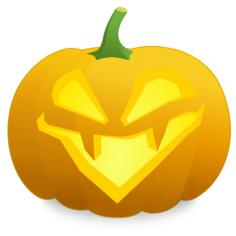 LOL pumpkin vector drawing