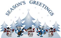 New Year season's greetings greeting card vector image