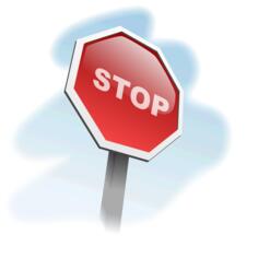 Stop sign 3D vector image