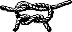 Overhand knot vector image
