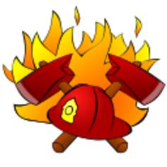 Fire and firefighting vector illustration