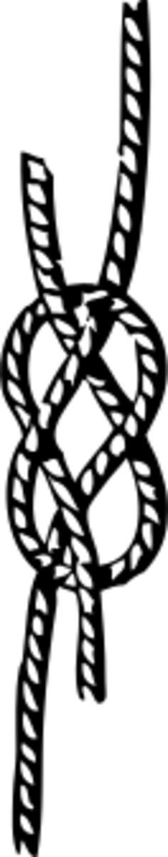 Single becket marine knot vector clip art