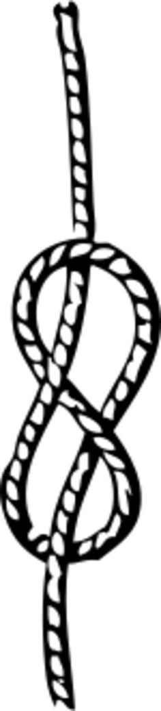 Figure of eight knot vector illustration
